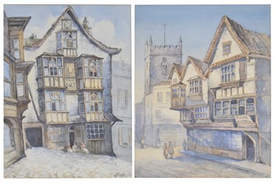 Lot 556 - W. Roach (early 20th century) - Pair of Bristol watercolours