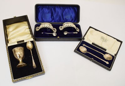 Lot 273 - Three cased silver sets