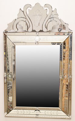 Lot 591 - Modern Venetian style wall mirror