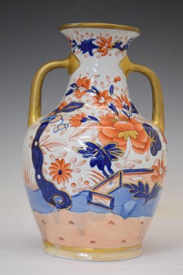 Lot 477 - 19th century Mason's Ironstone copy of the Portland vase