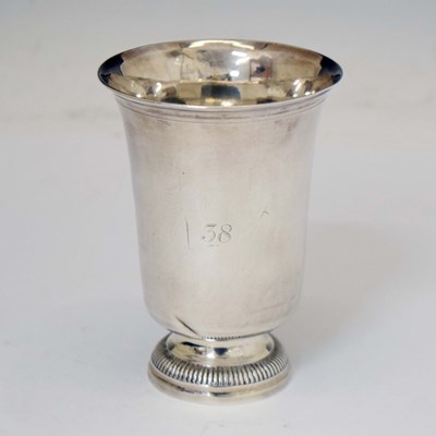 Lot 292 - Early 19th century French white-metal beaker