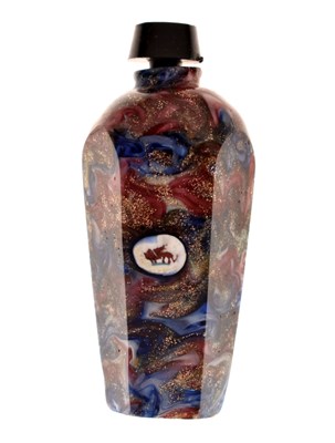 Lot 309 - Manner of Franchini - Venetian aventurine glass scent bottle