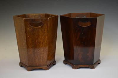 Lot 628 - H. Nalder Ltd. - Two circa 1930s hexagonal waste paper bins