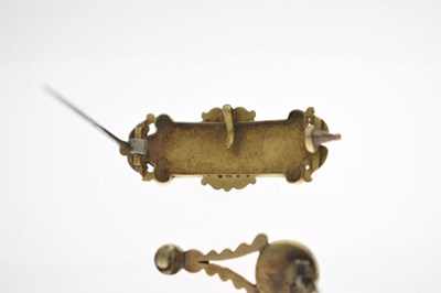 Lot 42 - Group of 19th century and later mourning brooches