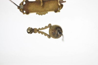 Lot 42 - Group of 19th century and later mourning brooches