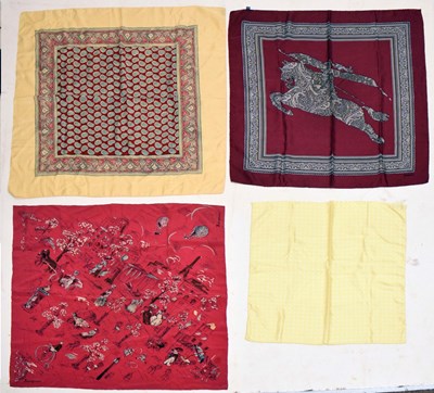Lot 381 - Selection of silk scarves