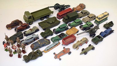 Lot 416 - Mixed group of mainly Dinky Toys military and other diecast model vehicles