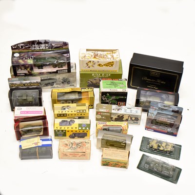 Lot 432 - Quantity of boxed diecast model military vehicles