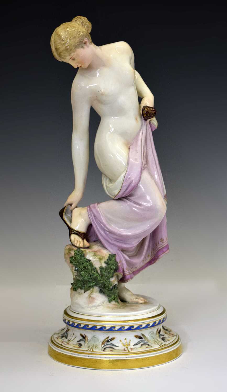 Lot 336 - Early 20th century Meissen figure 'After the Bath'