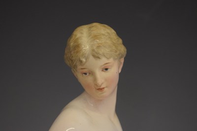 Lot 336 - Early 20th century Meissen figure 'After the Bath'
