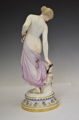 Lot 336 - Early 20th century Meissen figure 'After the Bath'