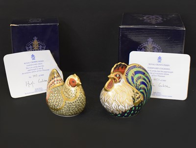 Lot 488 - Royal Crown Derby - Two limited edition paperweights
