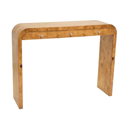 Lot 73 - Art Deco style satin walnut console table