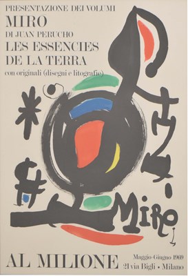 Lot 87 - After Joan Miró (1893 - 1983) - Vintage exhibition poster