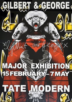Lot 88 - Gilbert & George (Italian/British 1942/1943) - ‘Major Exhibition’ exhibition poster