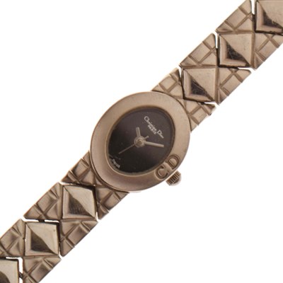 Lot 1 - Christian Dior - Lady's stainless steel bracelet watch