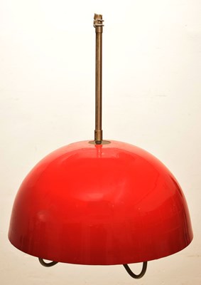 Lot 646 - 1970s metal pendant light shade, etc