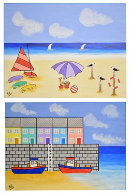 Lot 524 - A.C. Pillinger (Pills) - Two acrylics on board