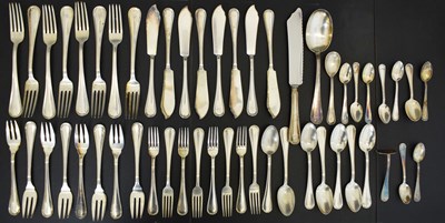 Lot 291 - Quantity of early 20th century Continental 800 standard cutlery