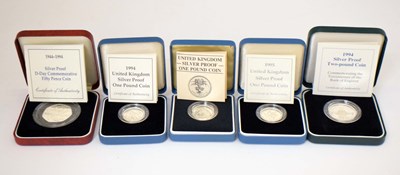 Lot 305 - Collection of Royal Mint silver proof coins