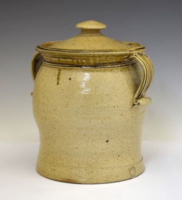 Lot 471 - Studio Pottery - Walter Keeler (b.1942) - Large twin-handled jar and cover