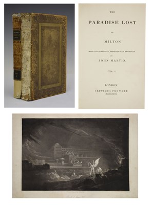 Lot 362 - John Milton, 'Paradise Lost', Septimus Prowett, 1827, two volumes
