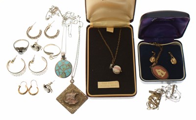 Lot 237 - Quantity of silver, white-metal and other jewellery