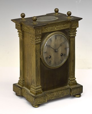 Lot 489 - Leroy & Fils, Paris - 19th century French gilt brass mantel clock No. 1984