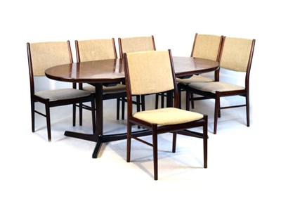 Lot 656 - Skovby dining table and 6 chairs