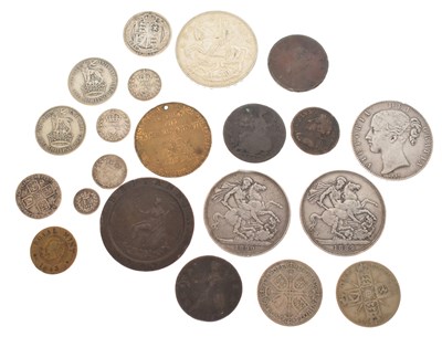 Lot 264 - Collection of silver and other coins, medallions, and tokens