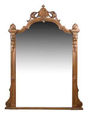 Lot 567 - Giltwood console mirror