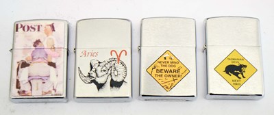 Lot 361 - Collection of four Zippo lighters
