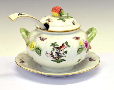 Lot 420 - Herend sauce tureen and ladle