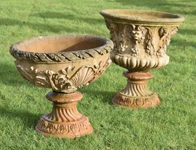 Lot 531 - Two composition garden planters