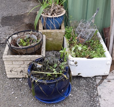 Lot 642 - Quantity of garden planters