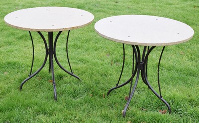 Lot 637 - Pair of garden patio tables