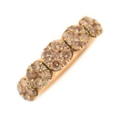 Lot 32 - Gemporia - Tomas Rae 9ct gold and multi stone diamond ring