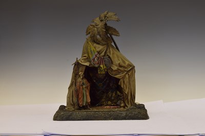 Lot 209 - Anton Chotka cold-painted bronze night light