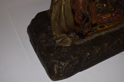 Lot 209 - Anton Chotka cold-painted bronze night light