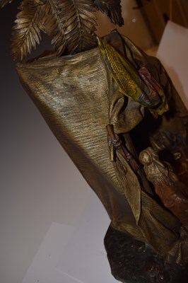 Lot 209 - Anton Chotka cold-painted bronze night light