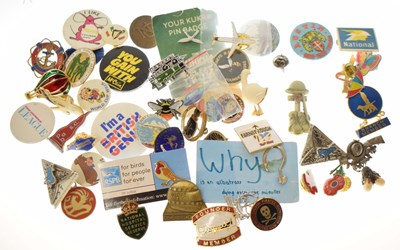 Lot 328 - Collection of vintage and modern pin badges