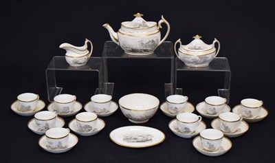 Lot 474 - Early 19th century Spode part tea set