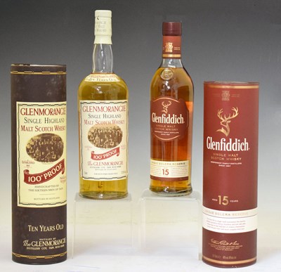 Lot 450 - Glenfiddich and Glenmorangie single malt Scotch whisky