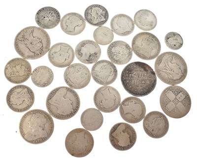 Lot 10 - Collection of pre 1900 Victorian GB silver coinage