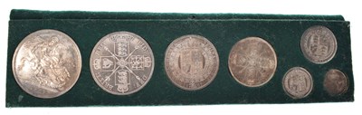 Lot 12 - Set of Queen Victoria Jubilee silver coins, 1887