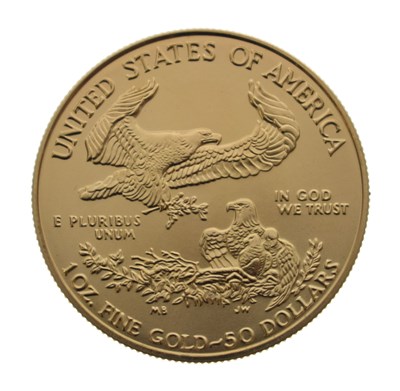 Lot 209 - USA $50 Liberty Eagle 1oz fine gold coin, 1997