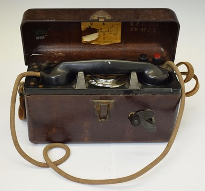 Lot 357 - Early 20th century portable telephone