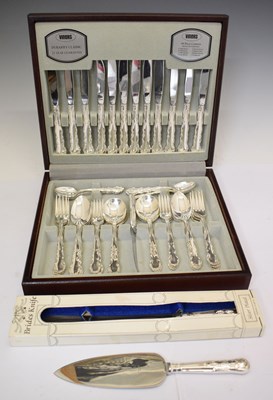Lot 365 - Viners's silver plated canteen of Dubarry Classic pattern cutlery