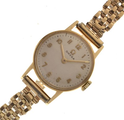 Lot 170 - Omega - Lady's 1960s 9ct gold bracelet watch
