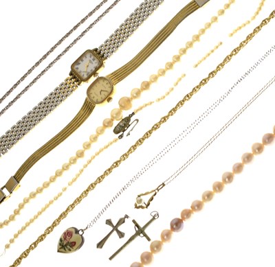 Lot 153 - Collection of costume and silver jewellery, etc
